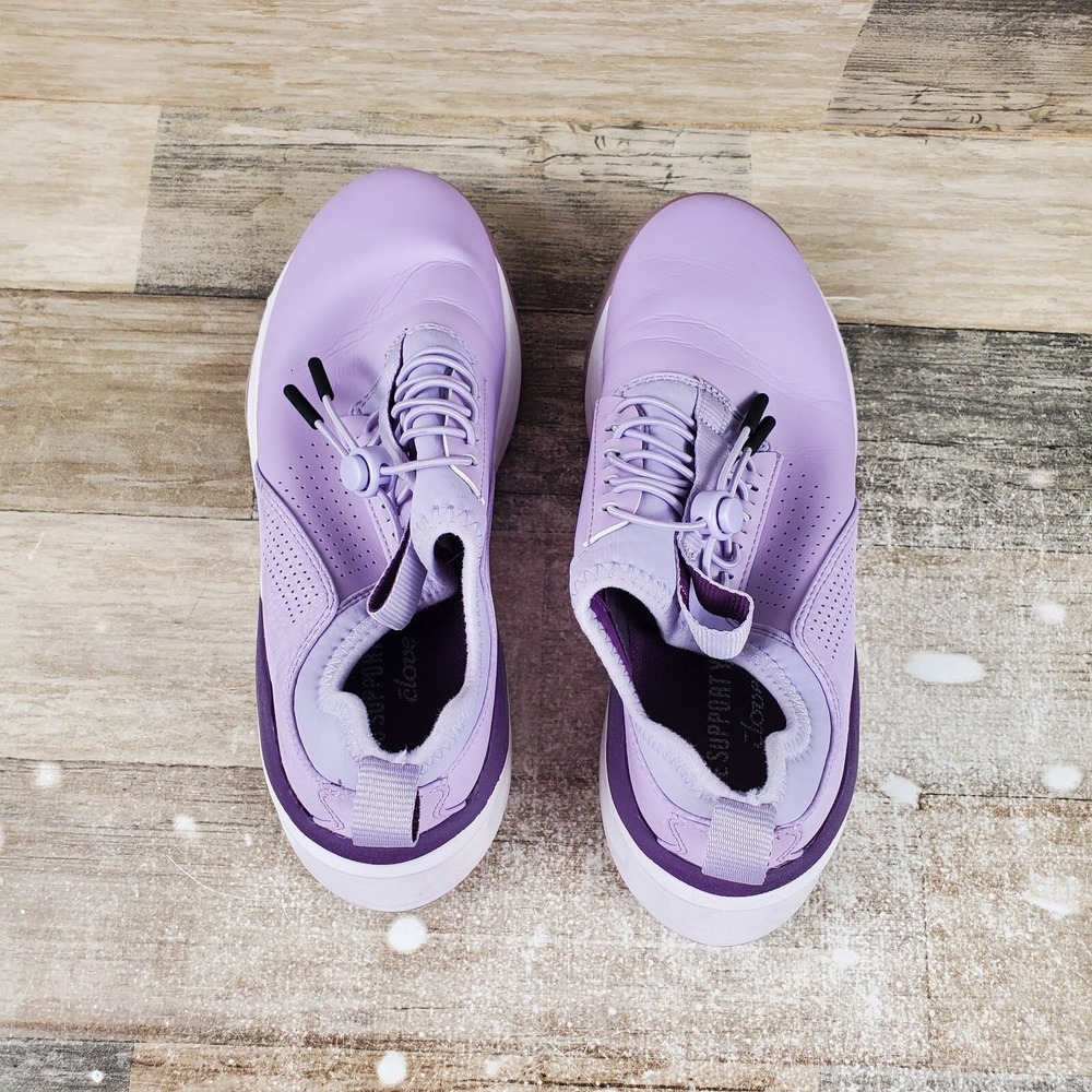 Clove Womens Nursing Shoes Sz 5.5 Lavender Lace-Up Sneakers - Picture 4 of 10